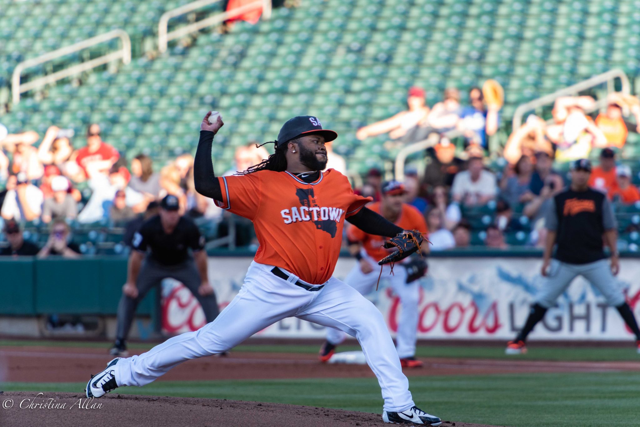 Johnny cueto, giants, pitching, river cats, fresno grizzlies, chris.allan, sports photo, photography, west sacramento