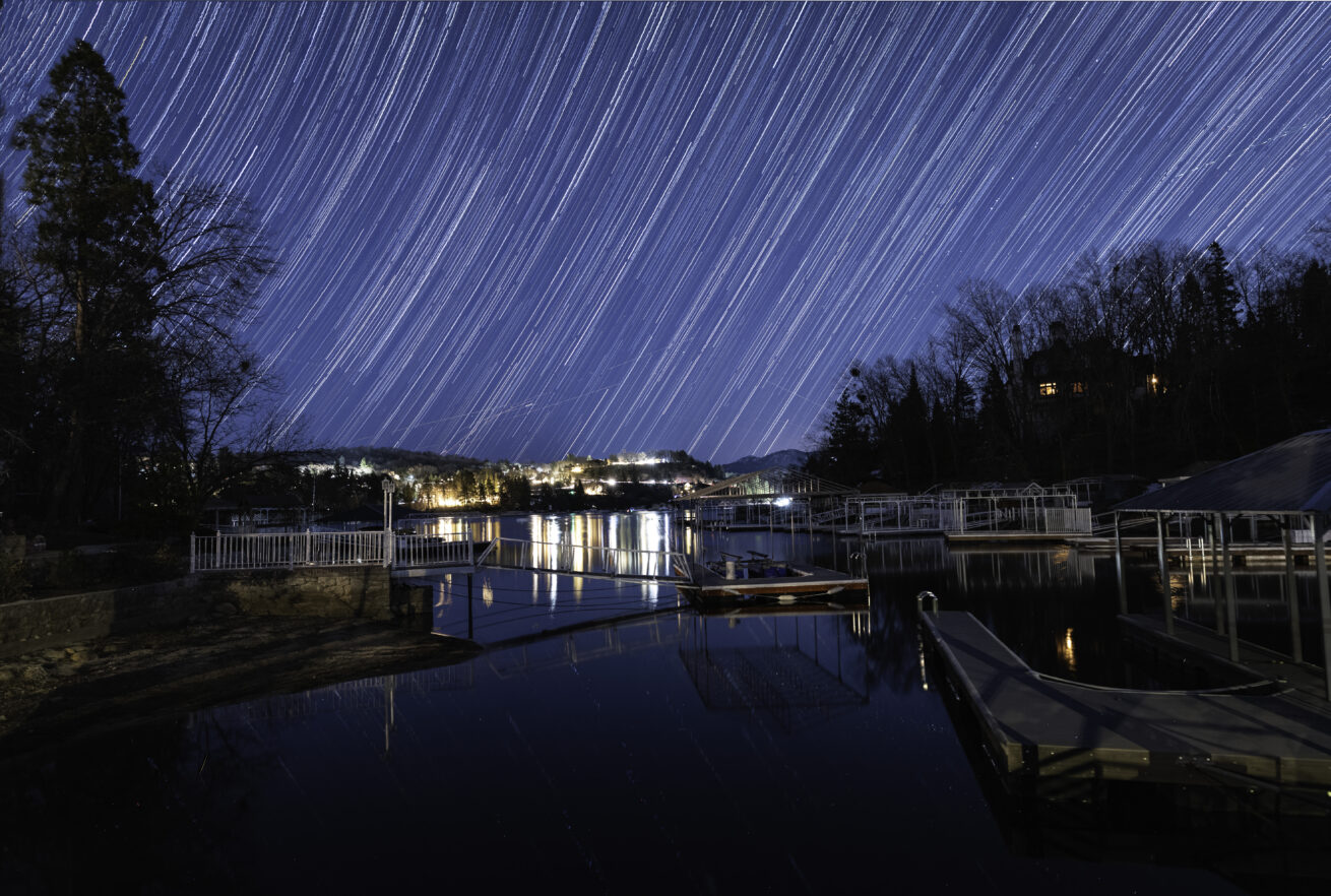 lake arrowhead star trails shelter cove california night evening photography