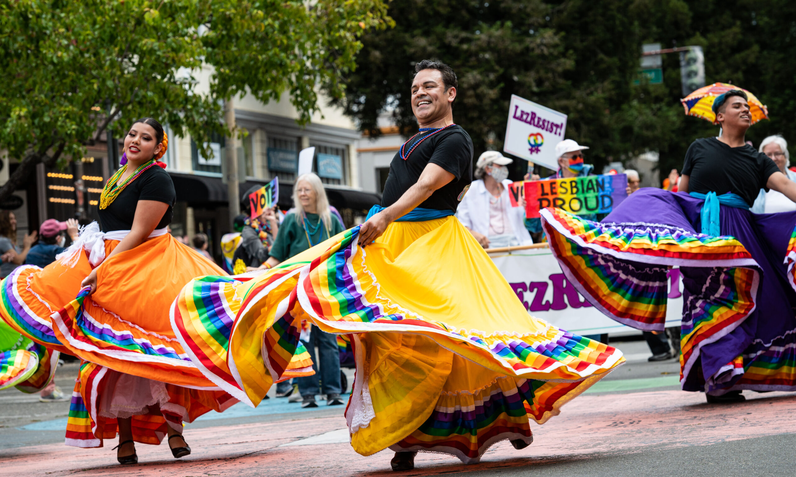 Sonoma County Pride, Latinx, folklorico, dancer