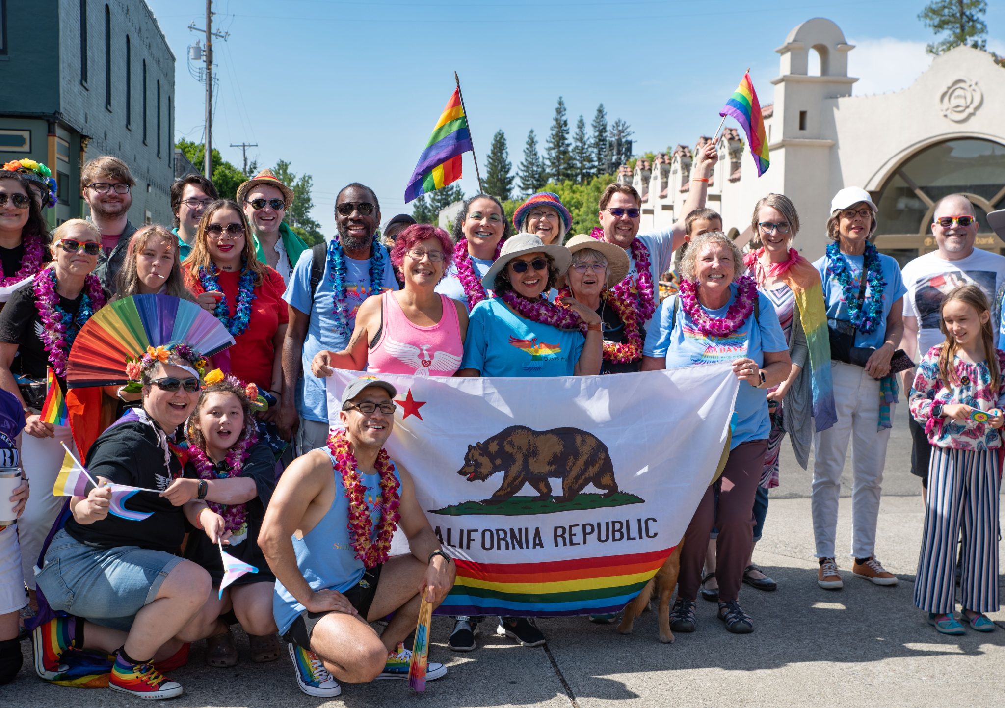 reporter, news event, small town, central valley, colorful photos, photography, photographs, Woodland California, Woodland, Yolo County, Pride parade, pride march, downtown, june 2023, chris allan, lgbtq, community, event, photojournalist