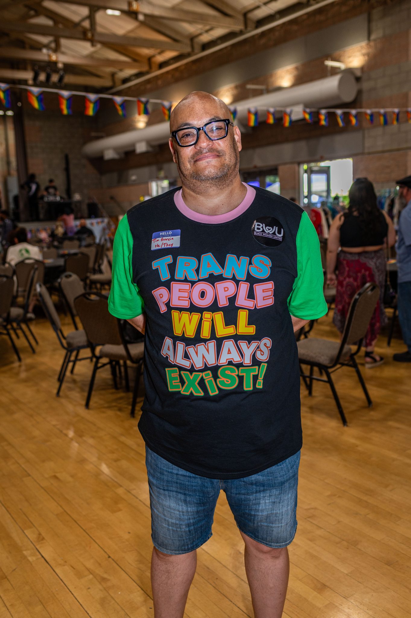 Tim Garcia, Center for spiritual awareness, trans t-shirt, elk grove, pride, laguna town hall, june 2023