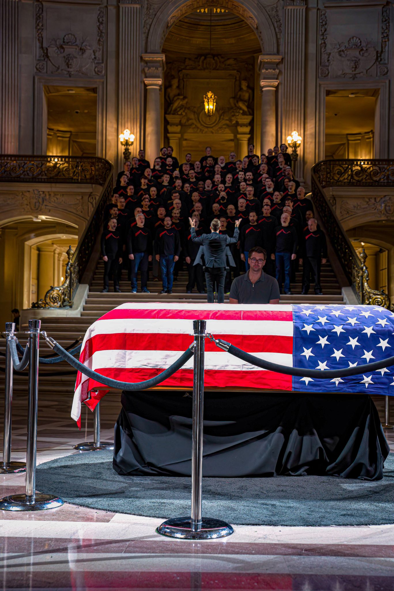 Senator diane feinstein, san francisco, city hall, memorial, lying in state, event, public, government, city hall
