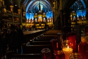 church, notre dame, candle, montreal, quebec , interior, dark, show, blue, travel blog