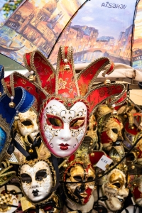 venice photography, venice photos, travel photos, lesbian photographer, gay photographer, Red carnaval mask, Venice Italy-