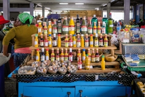 spices, colorful, Bottles-market-Castries-Saint-Lucia-4413