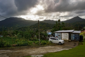 View-car-containers-rain-forest-Saint-Lucia-4289-